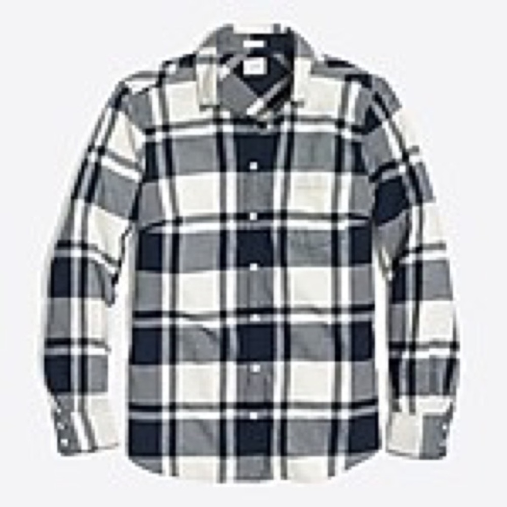 J Crew Factory Boyfriend Flannel Size L